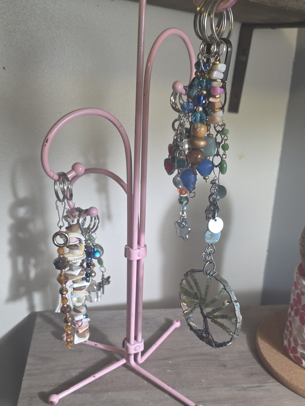 Handmade Multicolor Beaded Keychains